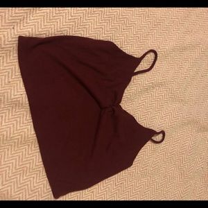 Burgundy cami top
